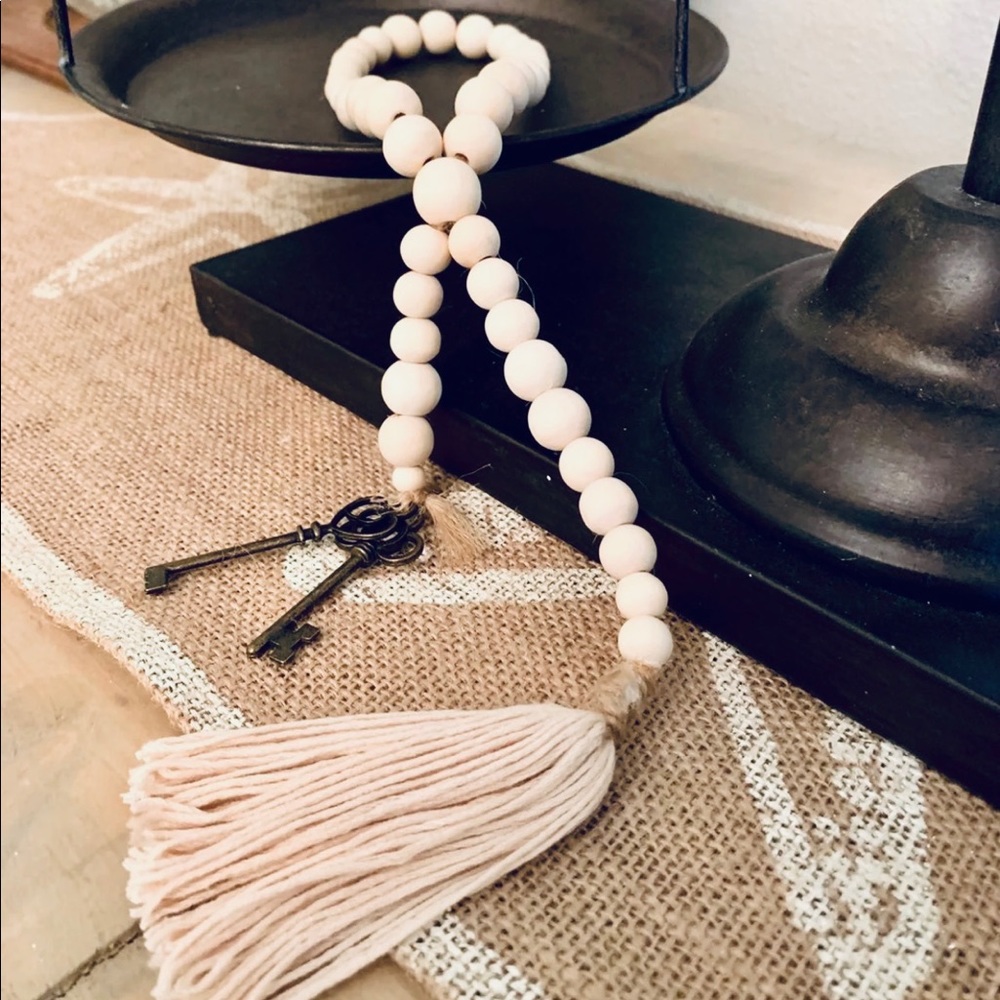 Farmhouse Bead Garland Key Rae Dunn Target